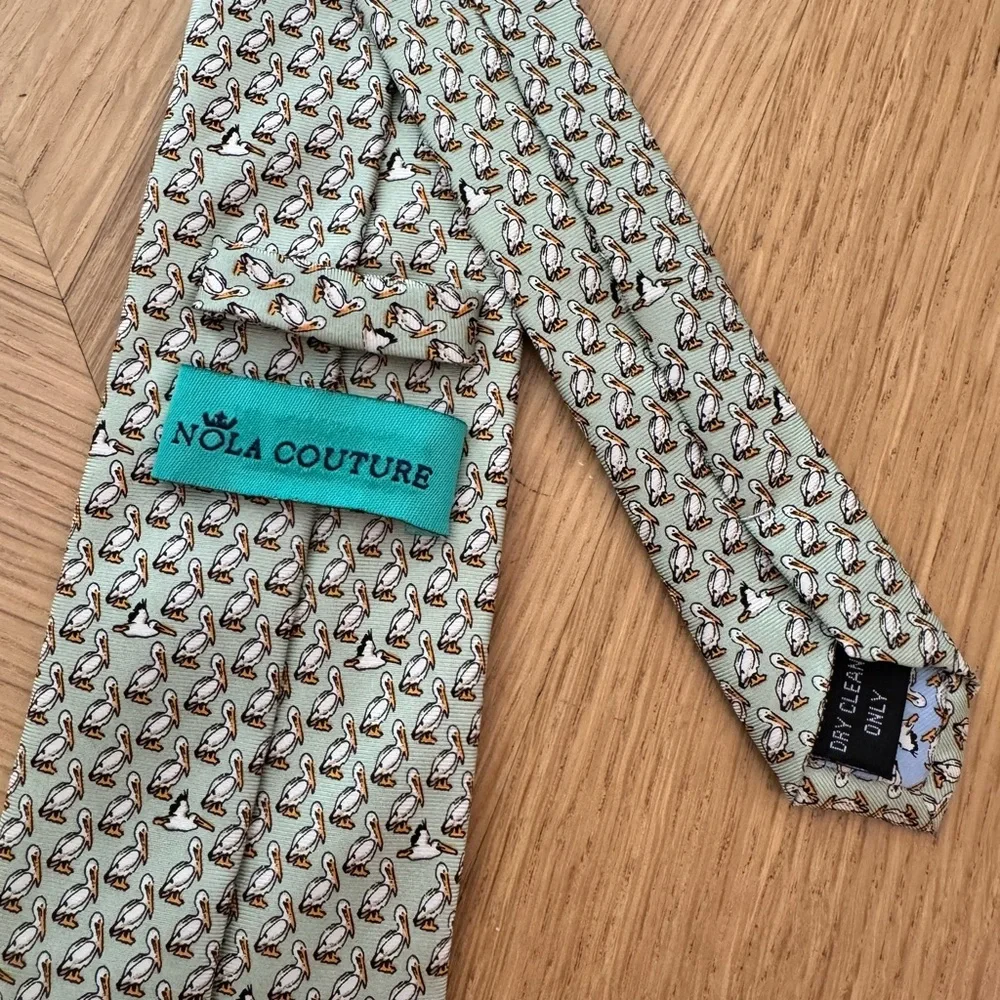 NOLA COUTURE Green Boy’s Pelican Tie
